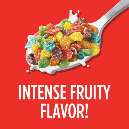 Post Fruity PEBBLES Breakfast Cereal, Gluten Free Sweetened Puffed Rice, 32 oz