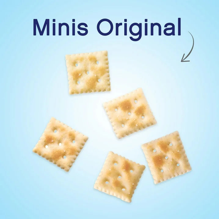 Premium Original Mini Saltine Crackers, Lunch Snacks, 11 oz (3 pack)