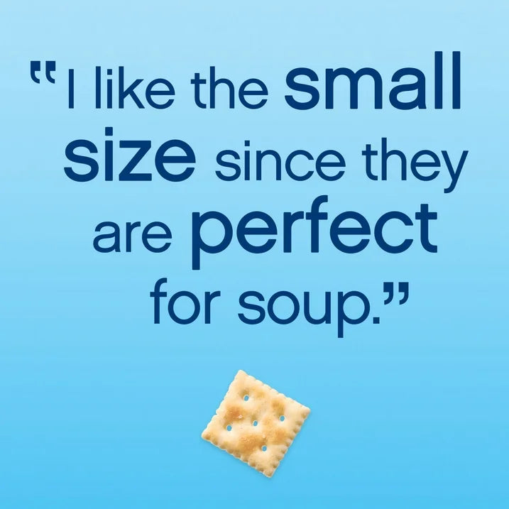 Premium Original Mini Saltine Crackers, Lunch Snacks, 11 oz (3 pack)