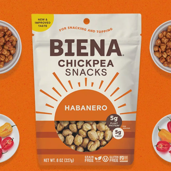 Biena Chickpea Snacks Habanero, 8oz.