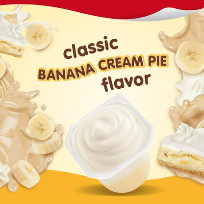Snack Pack Banana Cream Pie Flavored Pudding, 3.25 oz Cups, 4 count