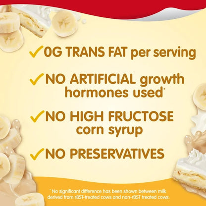 Snack Pack Banana Cream Pie Flavored Pudding, 3.25 oz Cups, 4 count