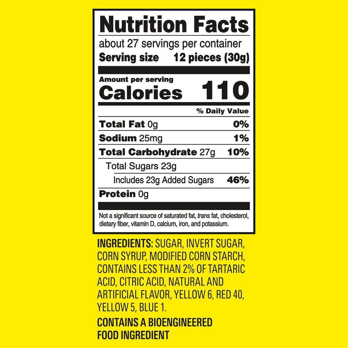 SOUR PATCH KIDS Soft & Chewy Gummy Candy, Family Size Bulk, 1.8 lb