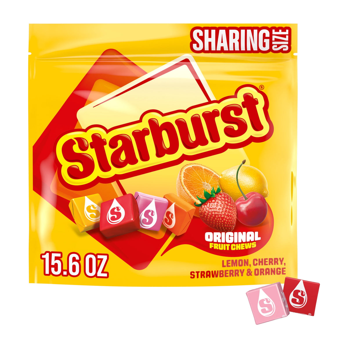 Starburst Original Fruit Chews Chewy Candy, Sharing Size Bag, 15.6 oz