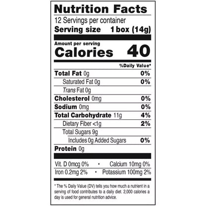 Sun-Maid California Sun-Dried Raisins Mini Snack Box,.05oz / 12ct.