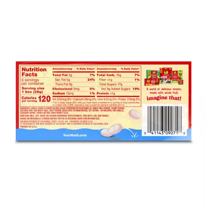 Sun-Maid Vanilla Yogurt Covered Raisins, 1oz / 6ct.