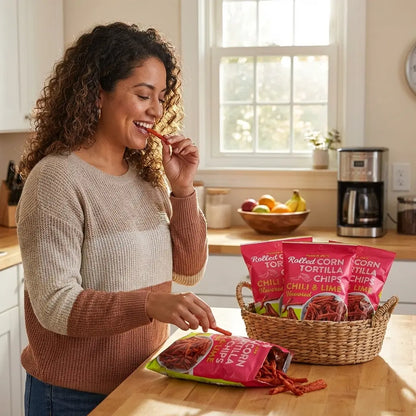 Trader Joe's Chili and Lime Flavored Rolled Corn Tortilla Chips, 9 oz.
