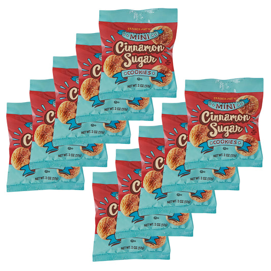 Trader Joe's Mini Cinnamon Sugar Cookies, 2 oz. - 10 Pack