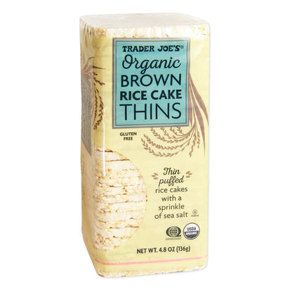 Trader Joe's Organic Brown Rice Cake Thins 4.8 oz