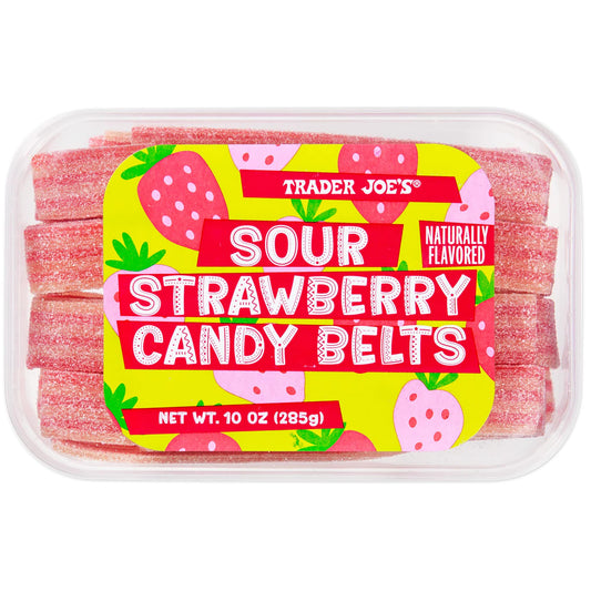 Trader Joe's Sour Strawberry Candy Belts, 10 oz.