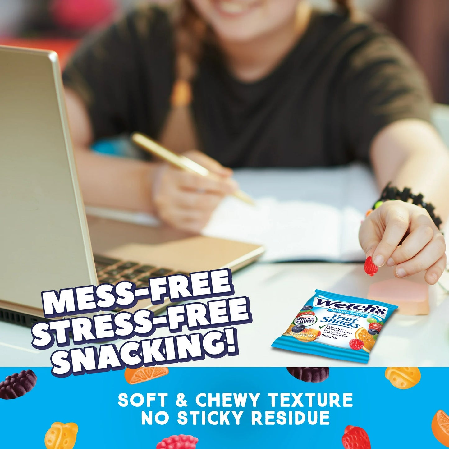 Welch's Fruit Snacks Gluten-Free Mixed Fruit Soft Fruit Snacks