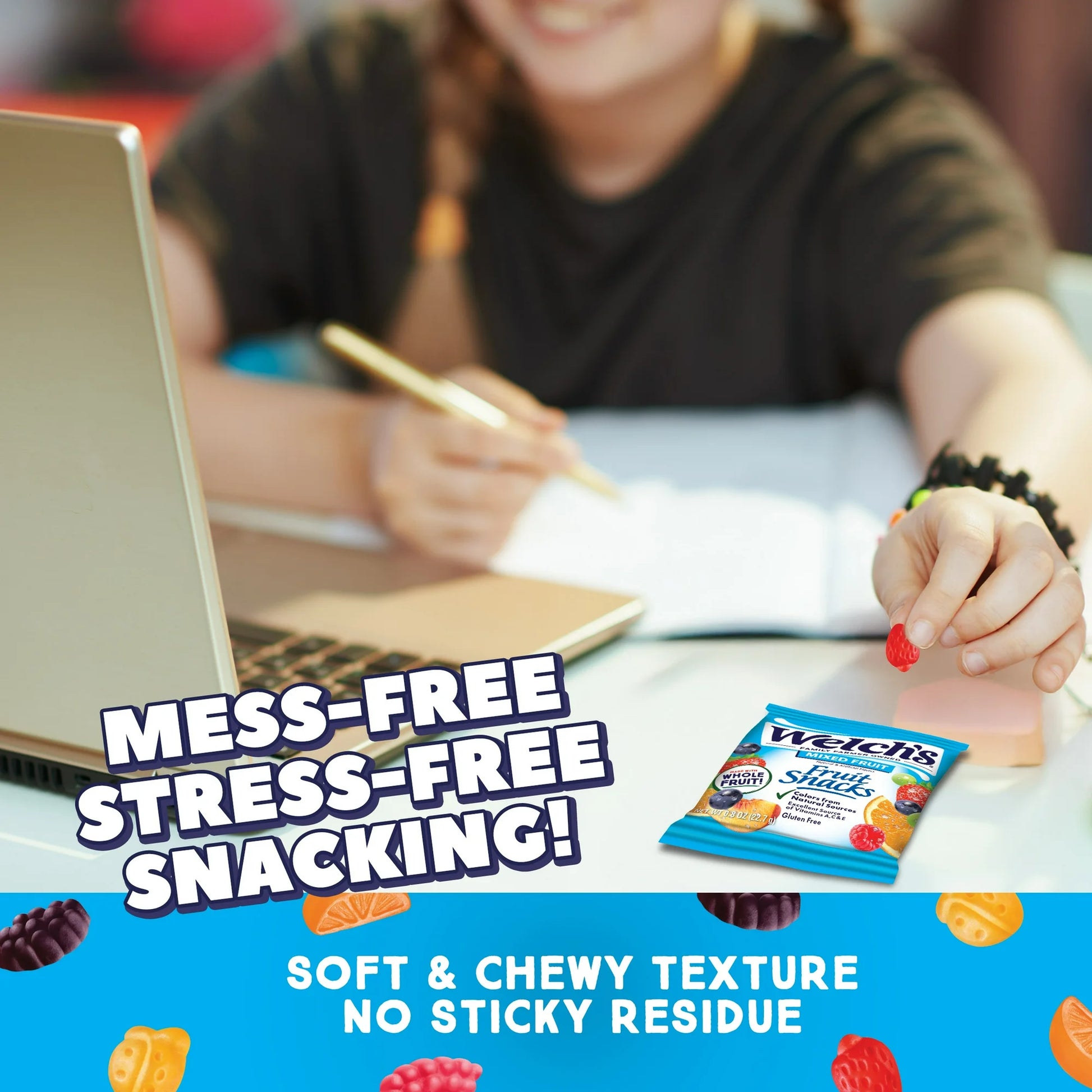 Welch's Fruit Snacks Gluten-Free Mixed Fruit Soft Fruit Snacks