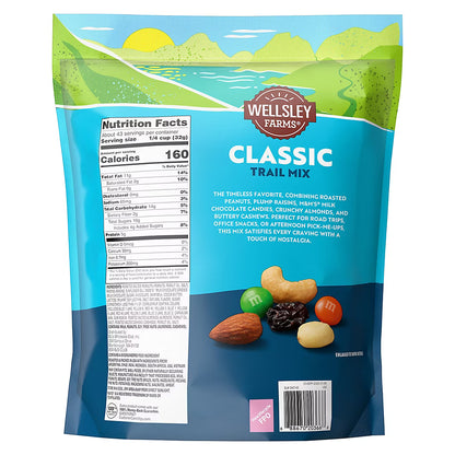 Wellsley Farms Classic Trail Mix, Home and Office Snack, 48 oz.
