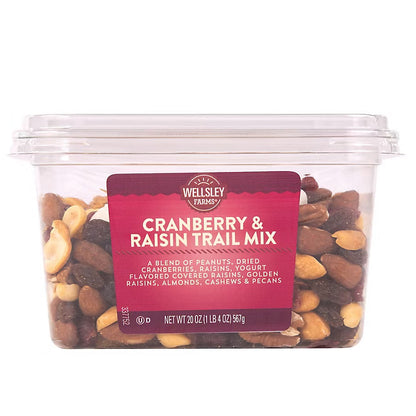 Wellsley Farms Cranberry & Raisin Trail Mix, 20 oz.
