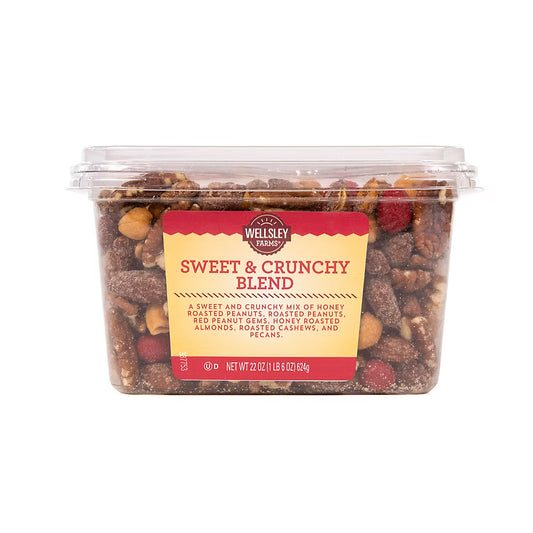 Wellsley Farms Sweet and Crunchy Blend, Snacks, Nuts, 22 oz.