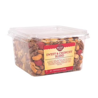 Wellsley Farms Sweet and Crunchy Blend, Snacks, Nuts, 22 oz.