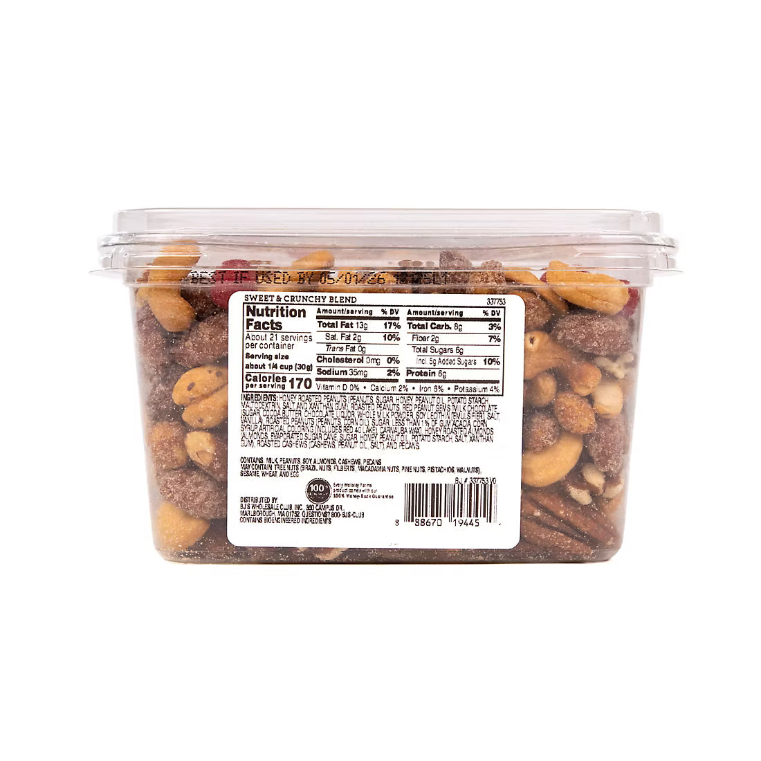 Wellsley Farms Sweet and Crunchy Blend, Snacks, Nuts, 22 oz.