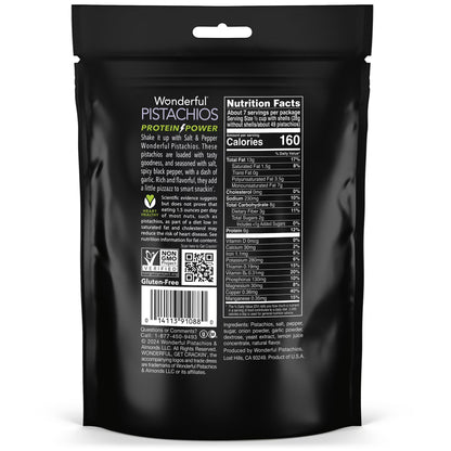 Wonderful Flavored Pistachios In-Shell Salt & Pepper, 14oz.