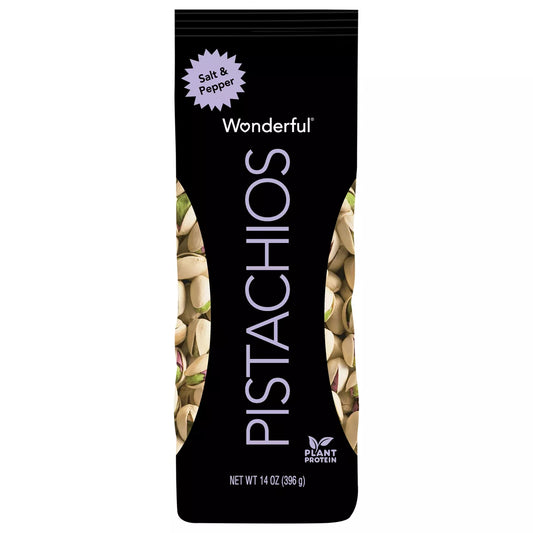 Wonderful Flavored Pistachios Salt & Pepper, 14oz.