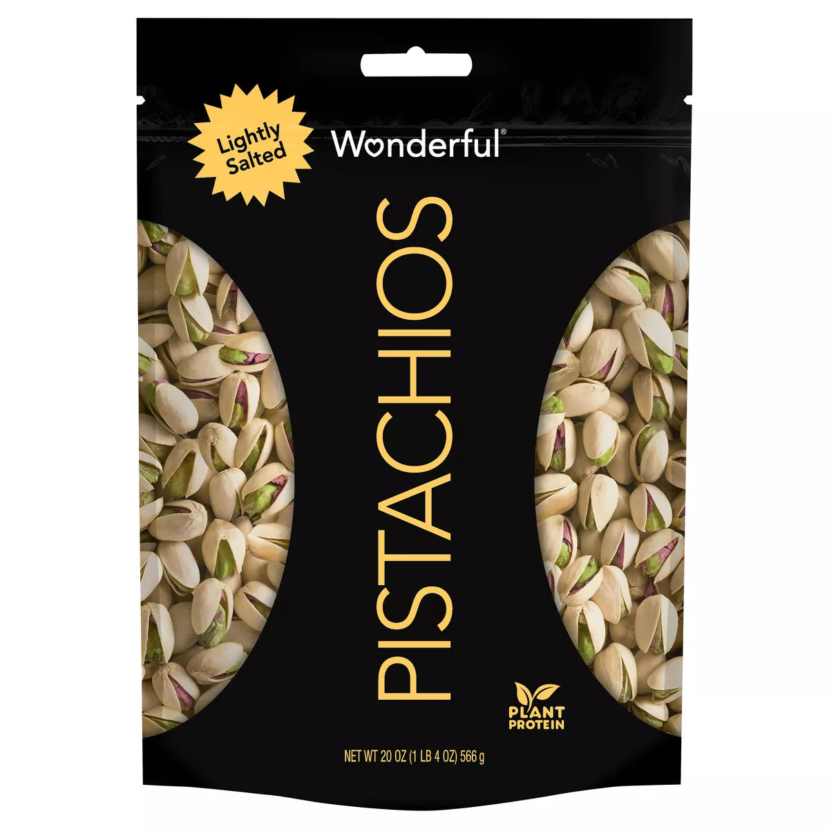 Wonderful Lightly Salted Roasted Pistachios, 20oz.