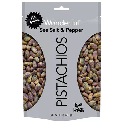 Wonderful Pistachios No Shell Sea Salt & Pepper, 11oz.