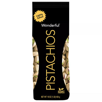 Wonderful Pistachios Roasted and Lightly Salted, 16oz.