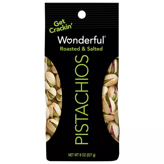 Wonderful Roasted & Salted Pistachios, 8oz.