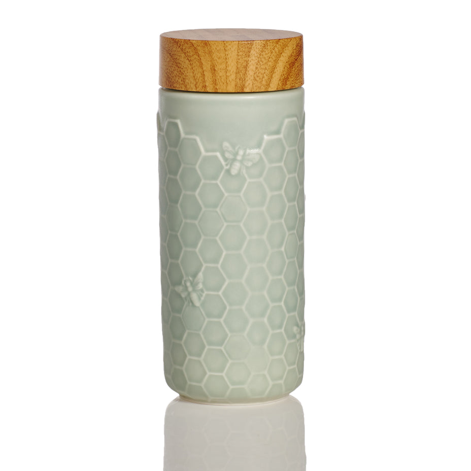 Honey Bee Travel Mug, Ceramics 12.3 oz-2