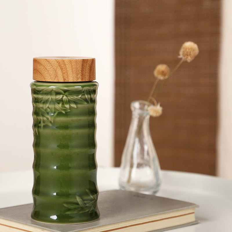 Bamboo Joint Tea Travel Mug, Ceramics 12.3 oz-7