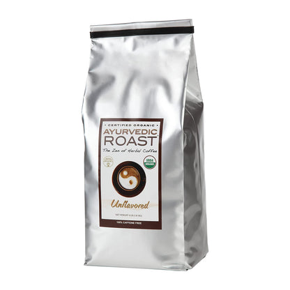 Ayurvedic Roast Unflavored - Organic Coffee Substitute, Caffeine Free Grain Coffee with Barley Chicory Ashwagandha Brahmi 4 lb. - Only Tasty Goods Inc.