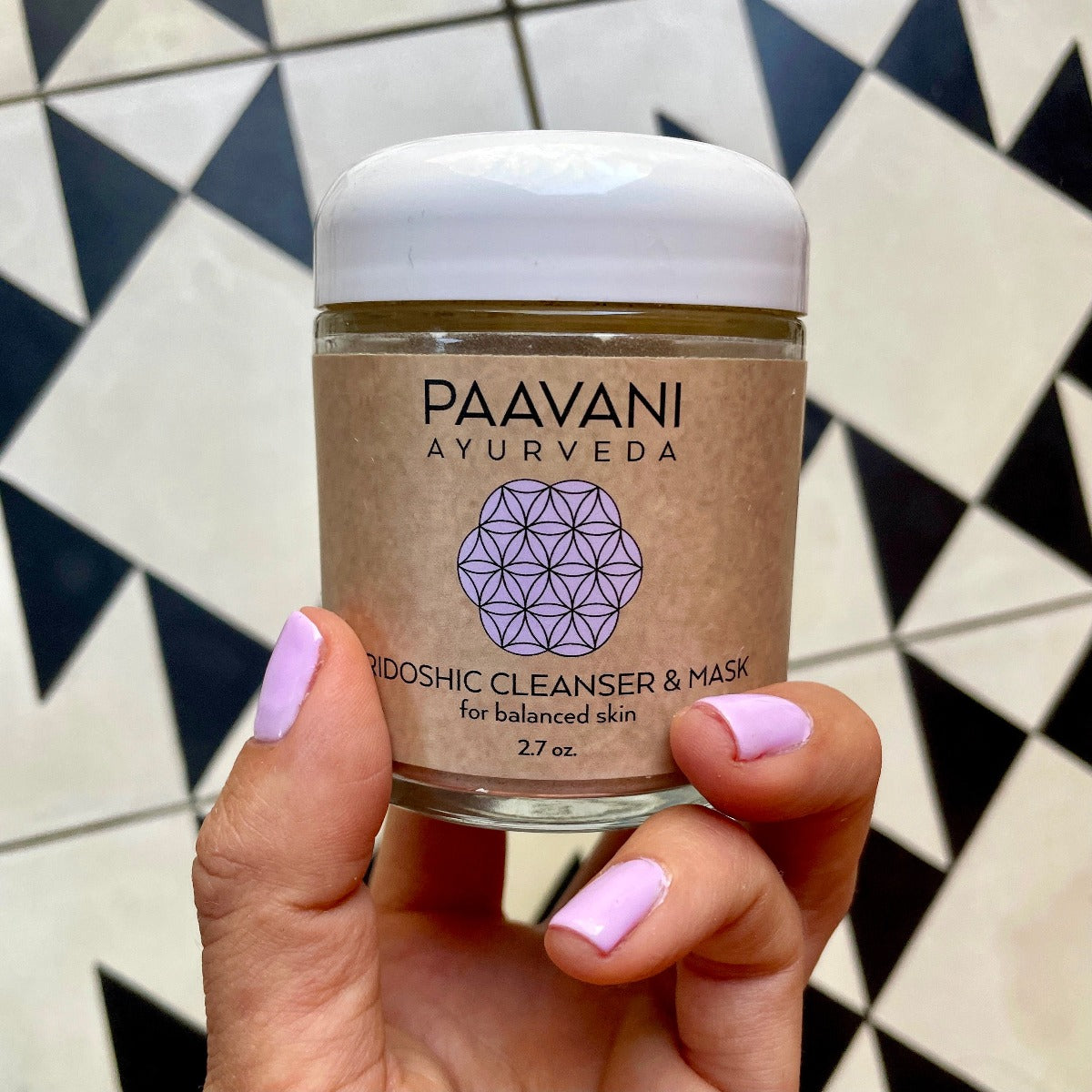 * Paavani Ayurveda - Tridoshic Cleanser & Mask with Organic Bentonite Clay, Triphala, Shatavari and Cardamom, Ayurvedic Skincare 4 oz.-4