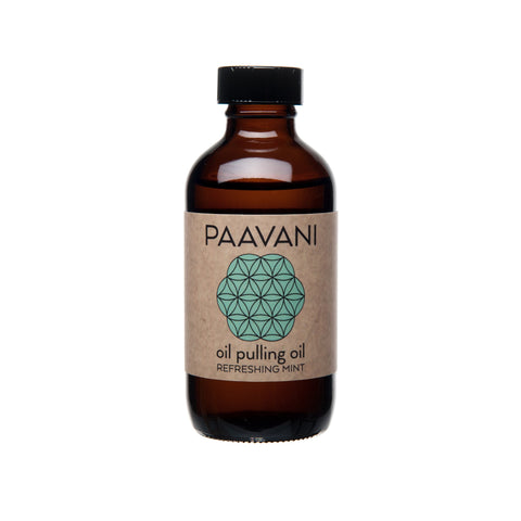 * Paavani Ayurveda - Mint Pulling Oil with Organic Sesame Oil, Coconut Oil, Turmeric and Clove, Oral Health and Hygiene, Ayurvedic Ritual-0