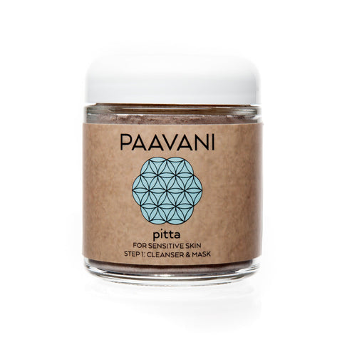 * Paavani Ayurveda - Pitta Cleanser & Mask with Organic Bentonite Clay, Manjista, Amalaki and Neem, Ayurvedic Skincare 4 oz.-0