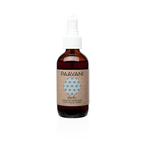 * Paavani Ayurveda - Clarify Toner with Organic Rose, Calendula, Neem and Tea Tree, Akne-Prone Skin, Ayurvedic Skincare 4 fl oz.-0
