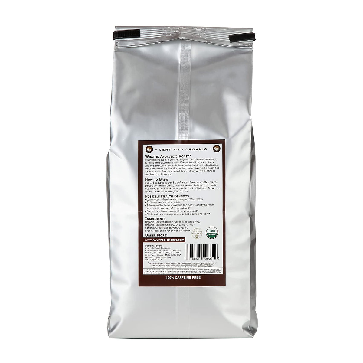 Ayurvedic Roast - French Vanilla Flavor Organic Herbal Coffee Substitute - Only Tasty Goods Inc.